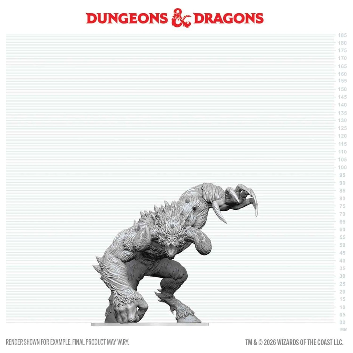 D&D Nolzur's Marvelous Miniatures unbemalte boxed Miniatur Goristro 15 cm Produktfoto