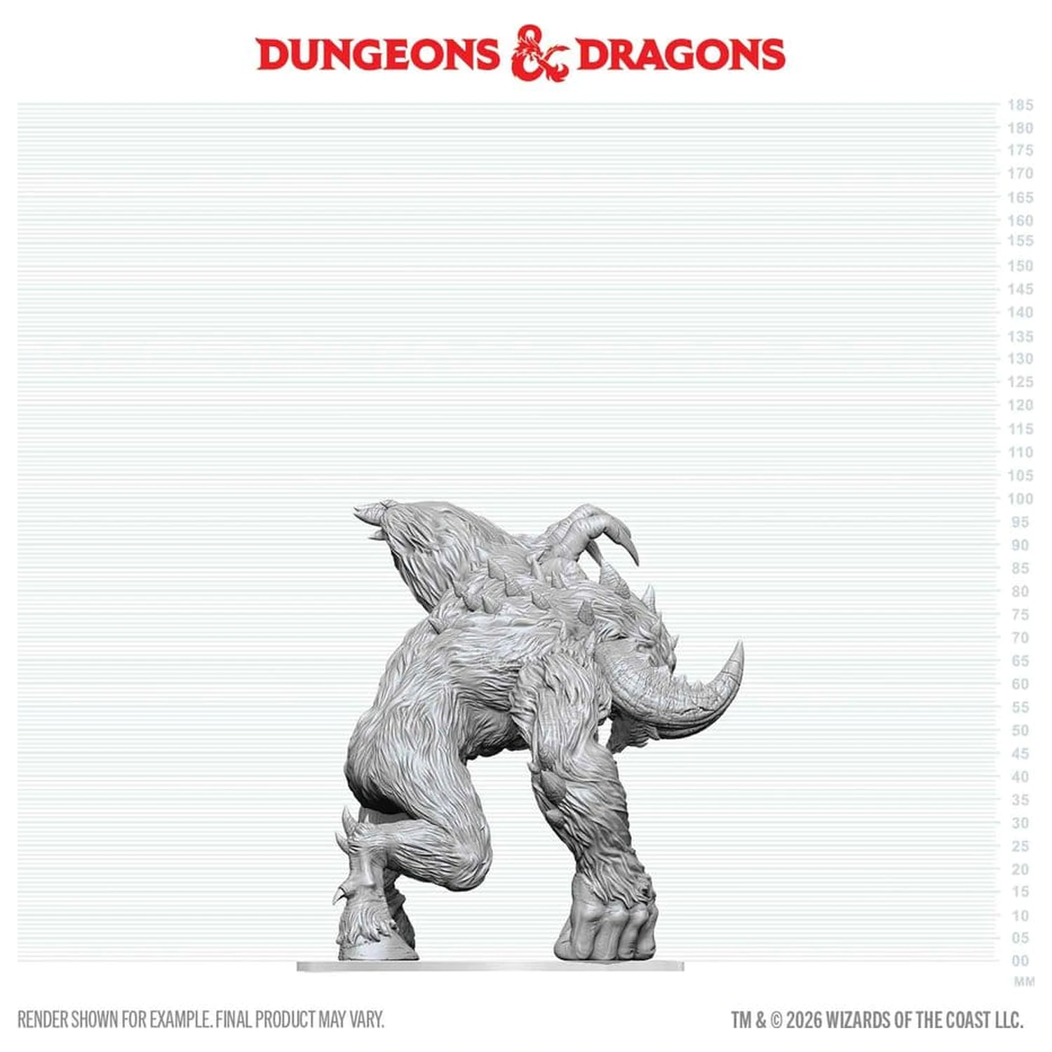 D&D Nolzur's Marvelous Miniatures unbemalte boxed Miniatur Goristro 15 cm Produktfoto