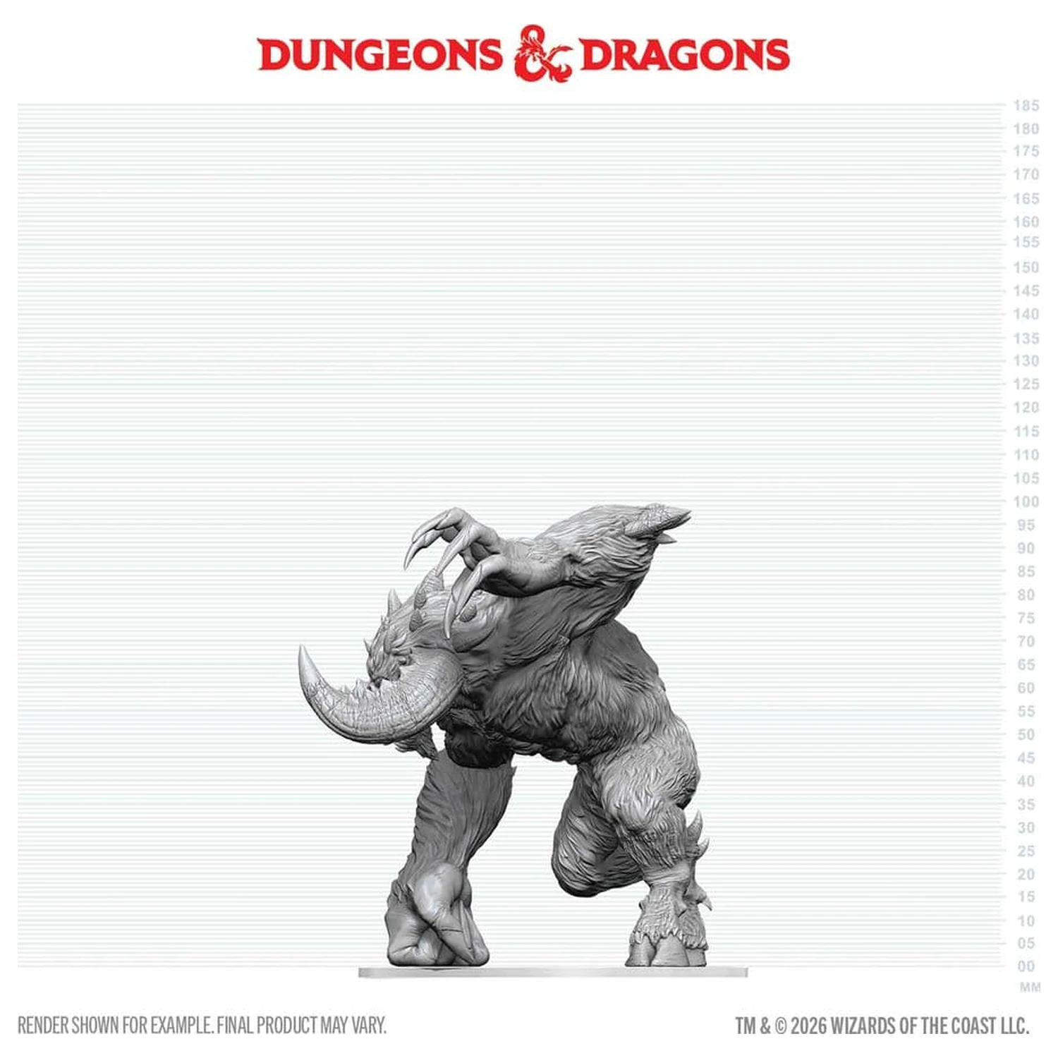 D&D Nolzur's Marvelous Miniatures unbemalte boxed Miniatur Goristro 15 cm Produktfoto