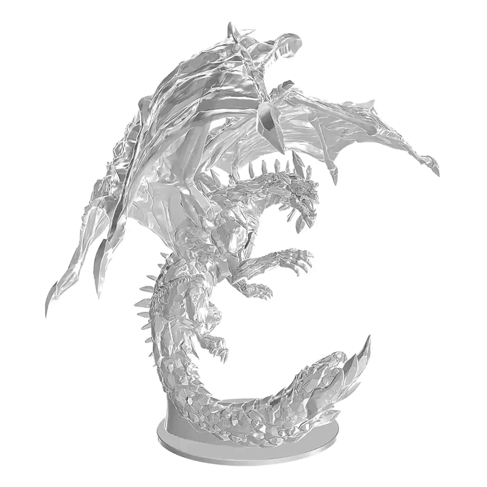 D&D Nolzur's Marvelous Miniatures unbemalte Miniaturen erwachsener Amethyst Drache 38 cm Produktfoto