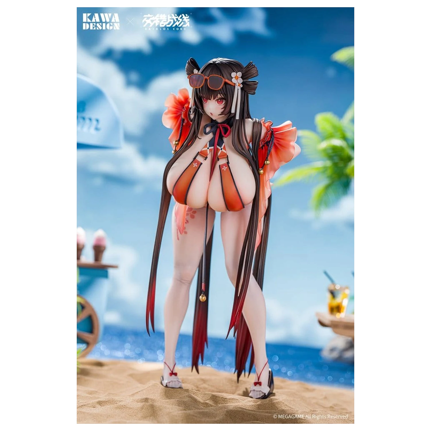 Daiblos Core PVC Figur 1/6 Maree Rouge Rakubai no Utage 25 cm Produktfoto