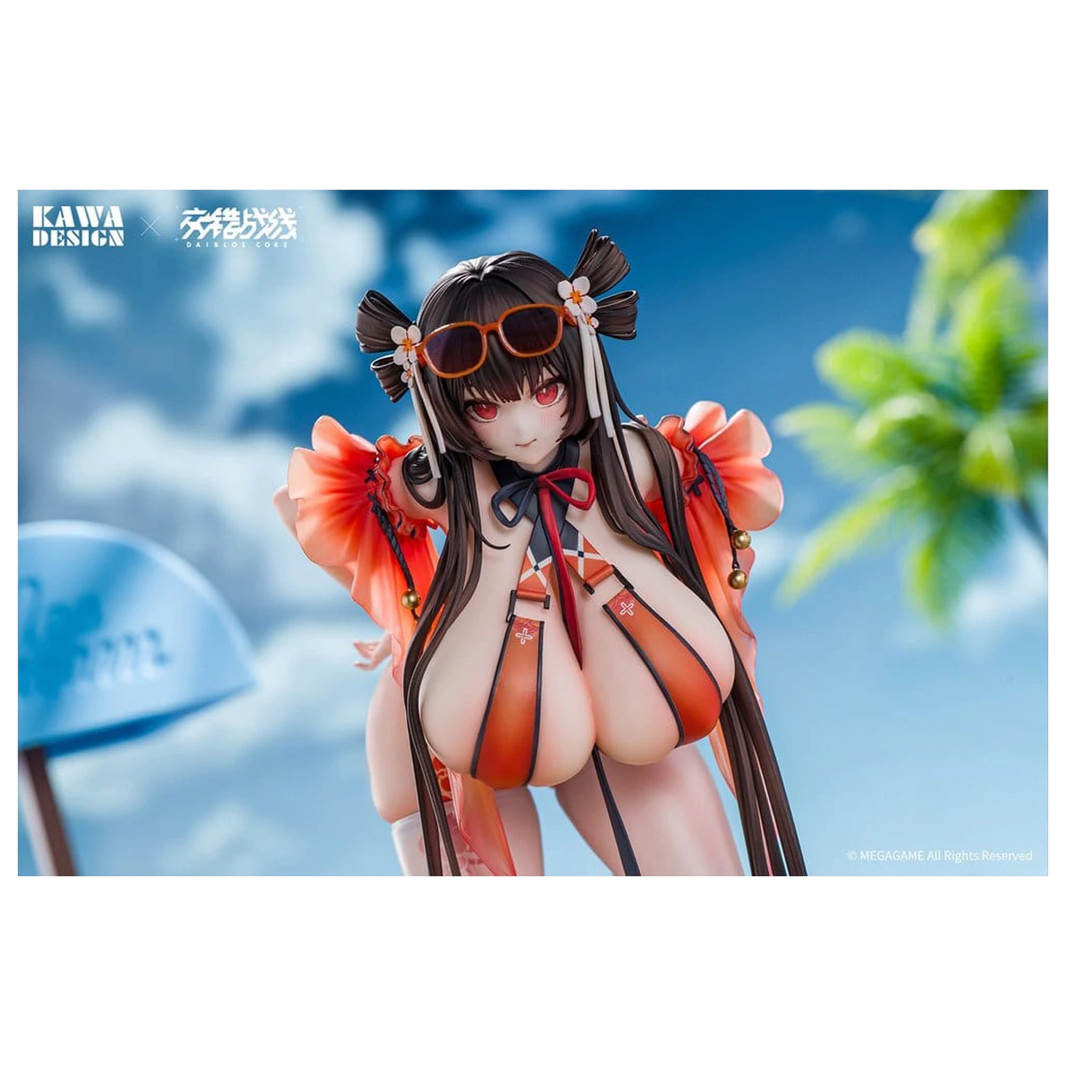 Daiblos Core PVC Figur 1/6 Maree Rouge Rakubai no Utage 25 cm Produktfoto