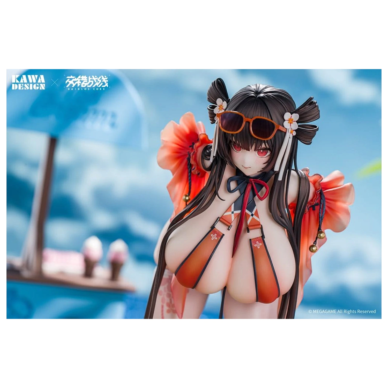Daiblos Core PVC Figur 1/6 Maree Rouge Rakubai no Utage 25 cm Produktfoto