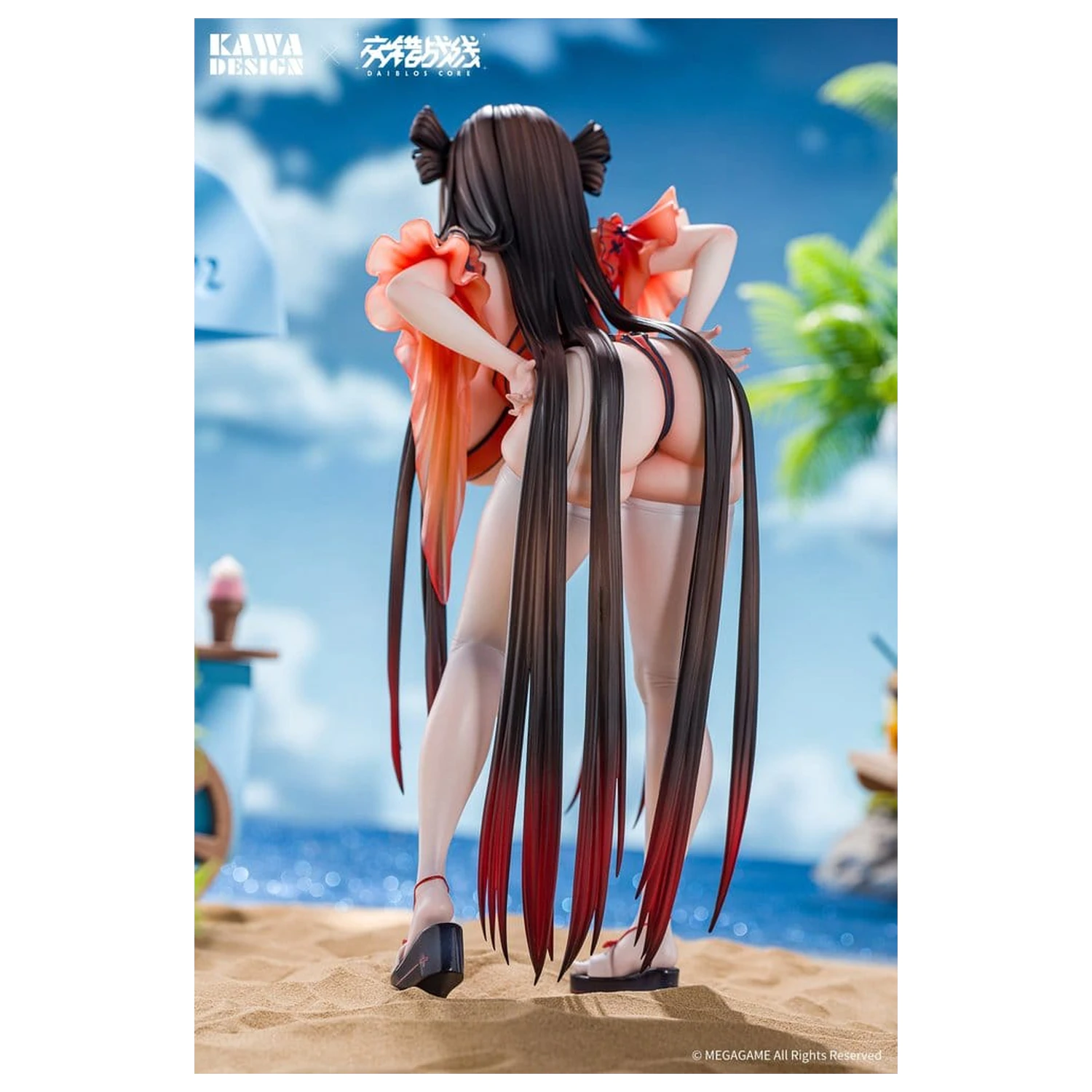 Daiblos Core PVC Figur 1/6 Maree Rouge Rakubai no Utage 25 cm Produktfoto