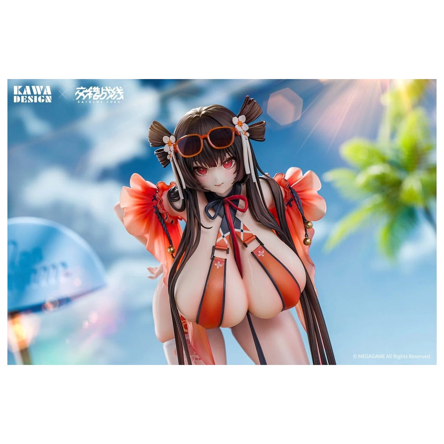 Daiblos Core PVC Figur 1/6 Maree Rouge Rakubai no Utage Wet Ver. 25 cm Produktfoto