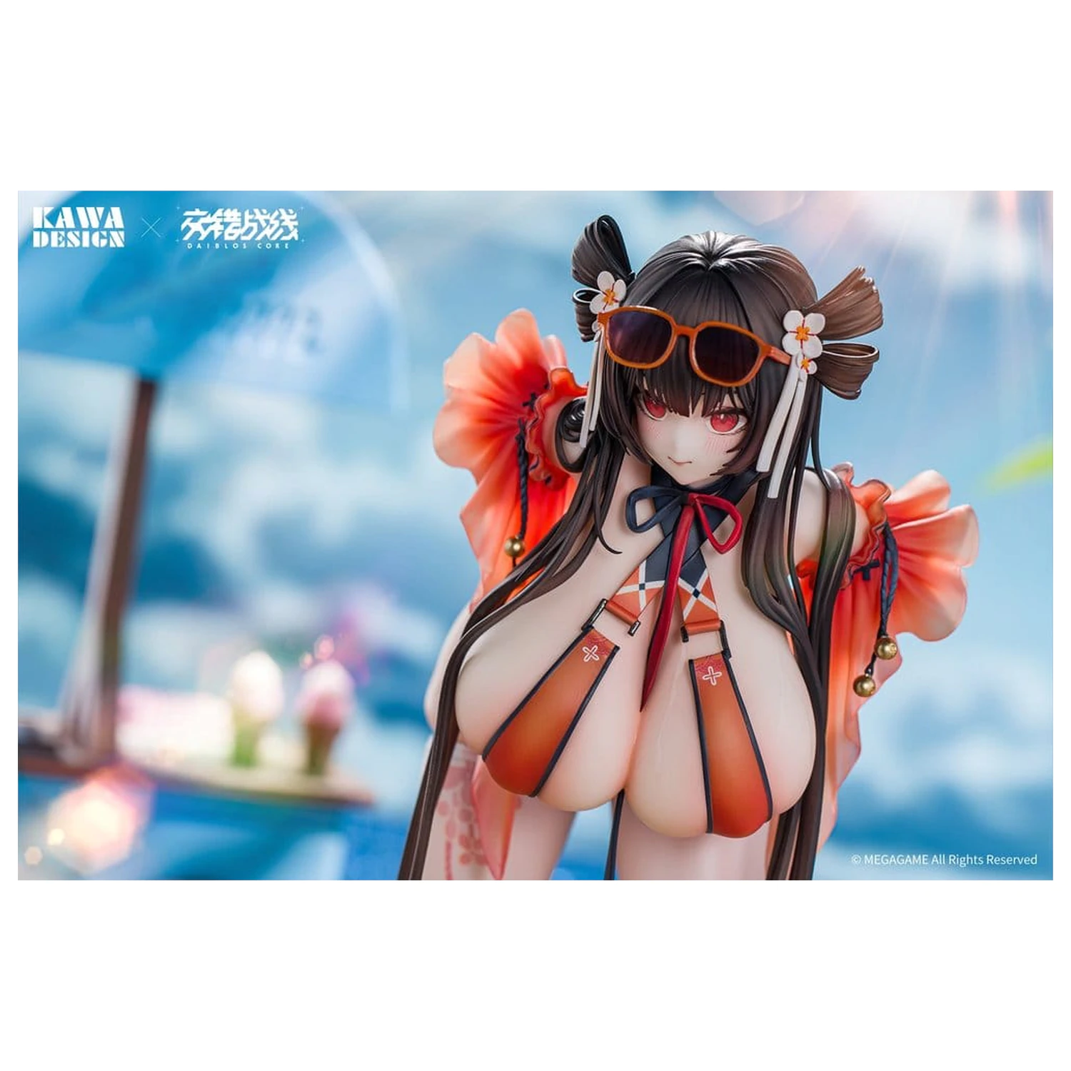 Daiblos Core PVC Figur 1/6 Maree Rouge Rakubai no Utage Wet Ver. 25 cm Produktfoto