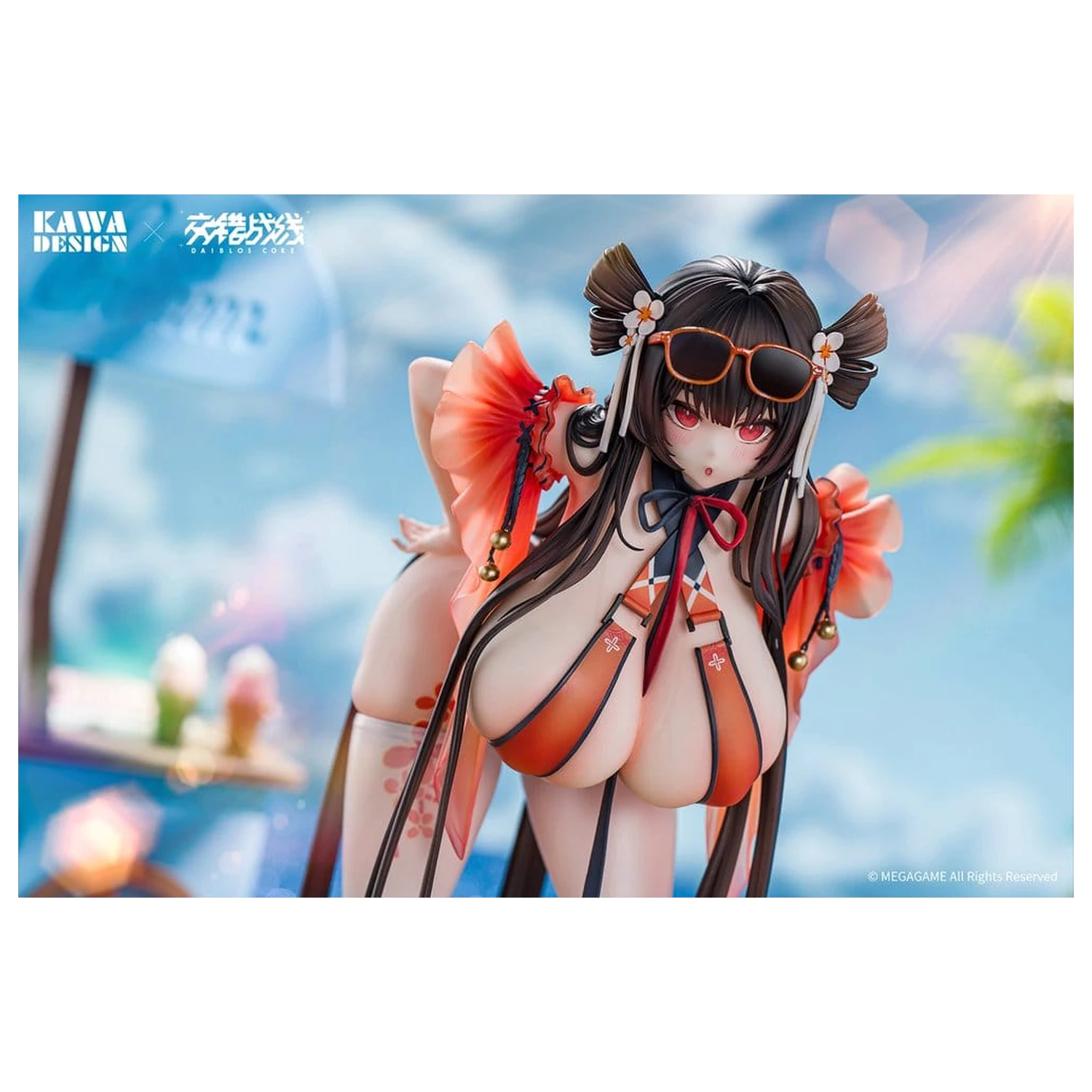 Daiblos Core PVC Figur 1/6 Maree Rouge Rakubai no Utage Wet Ver. 25 cm Produktfoto