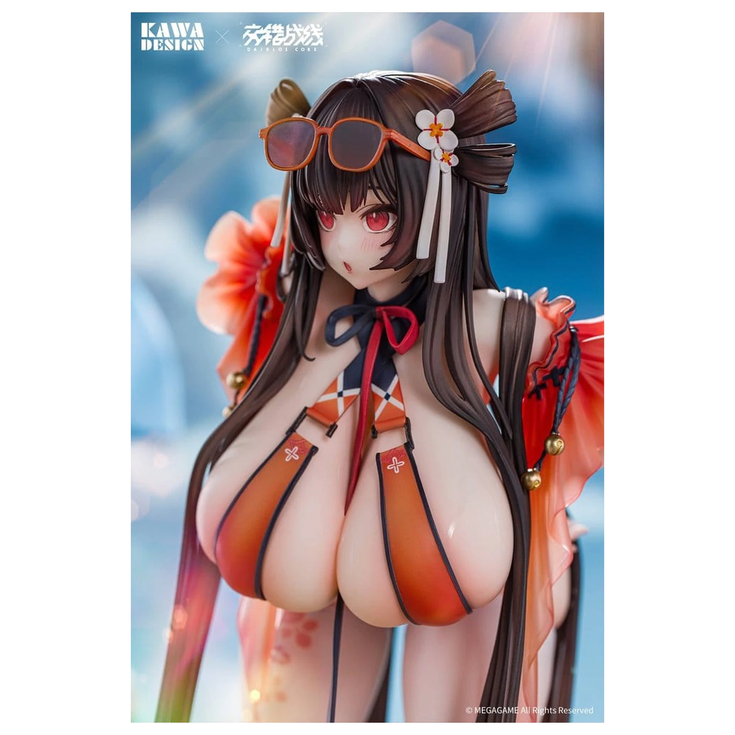 Daiblos Core PVC Figur 1/6 Maree Rouge Rakubai no Utage Wet Ver. 25 cm Produktfoto