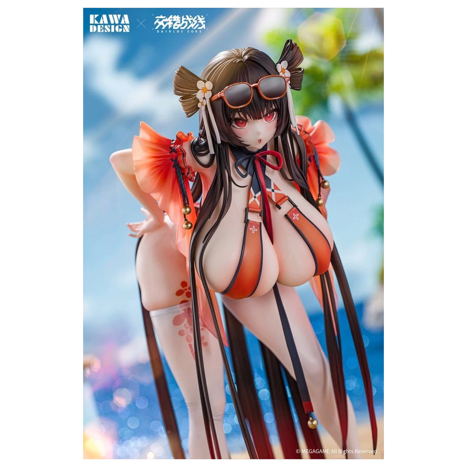 Daiblos Core PVC Figur 1/6 Maree Rouge Rakubai no Utage Wet Ver. 25 cm Produktfoto