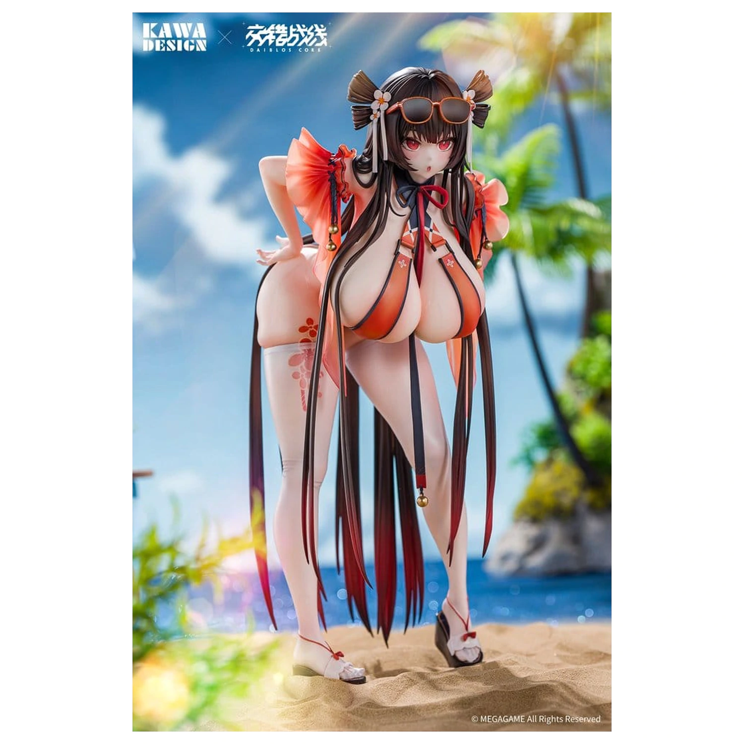 Daiblos Core PVC Figur 1/6 Maree Rouge Rakubai no Utage Wet Ver. 25 cm Produktfoto