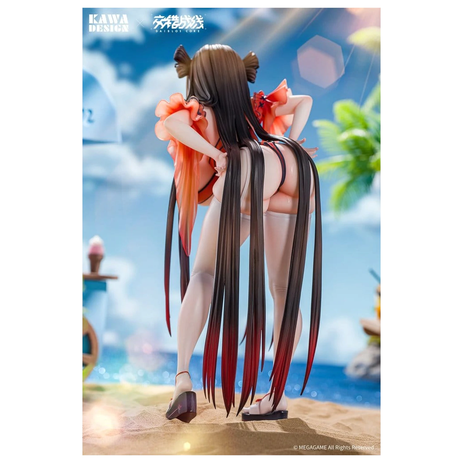 Daiblos Core PVC Figur 1/6 Maree Rouge Rakubai no Utage Wet Ver. 25 cm Produktfoto