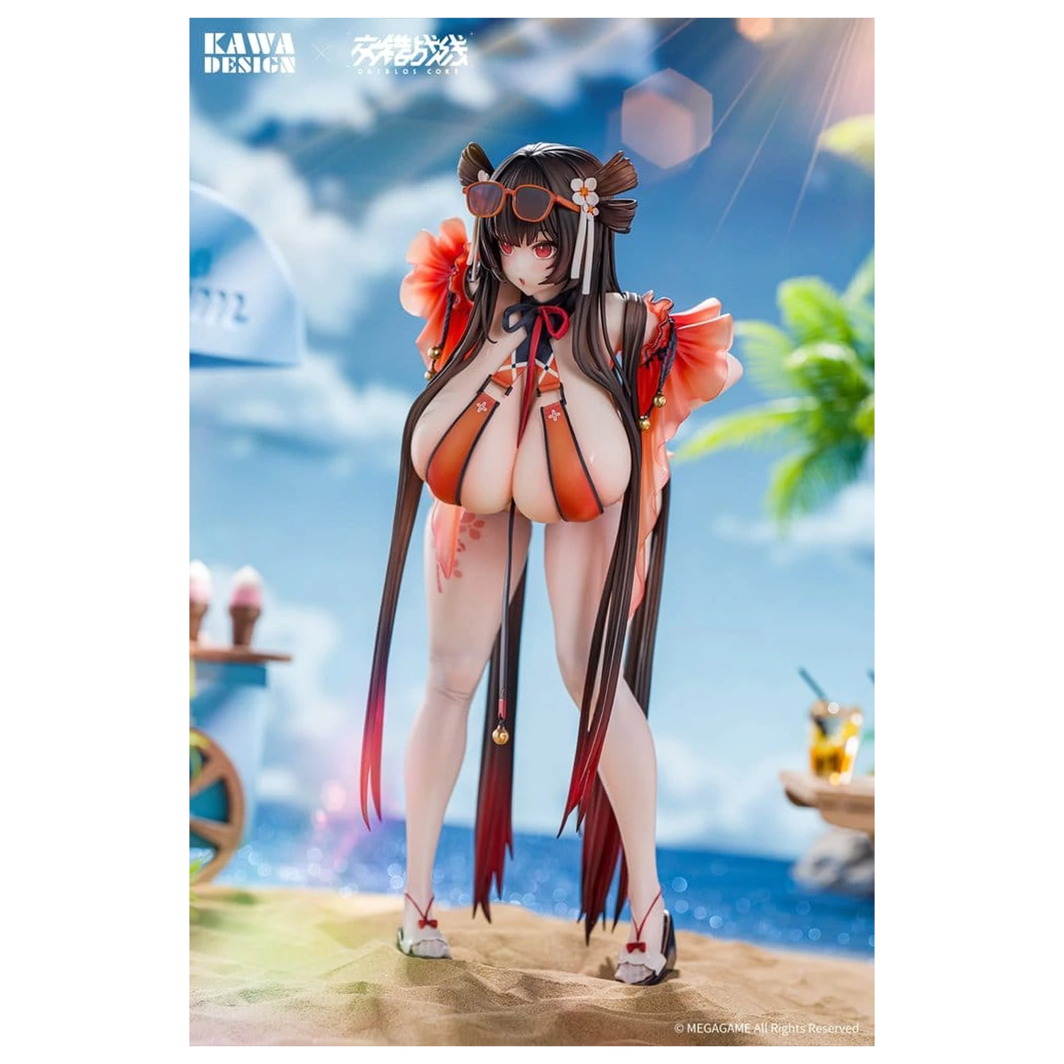 Daiblos Core PVC Figur 1/6 Maree Rouge Rakubai no Utage Wet Ver. 25 cm Produktfoto