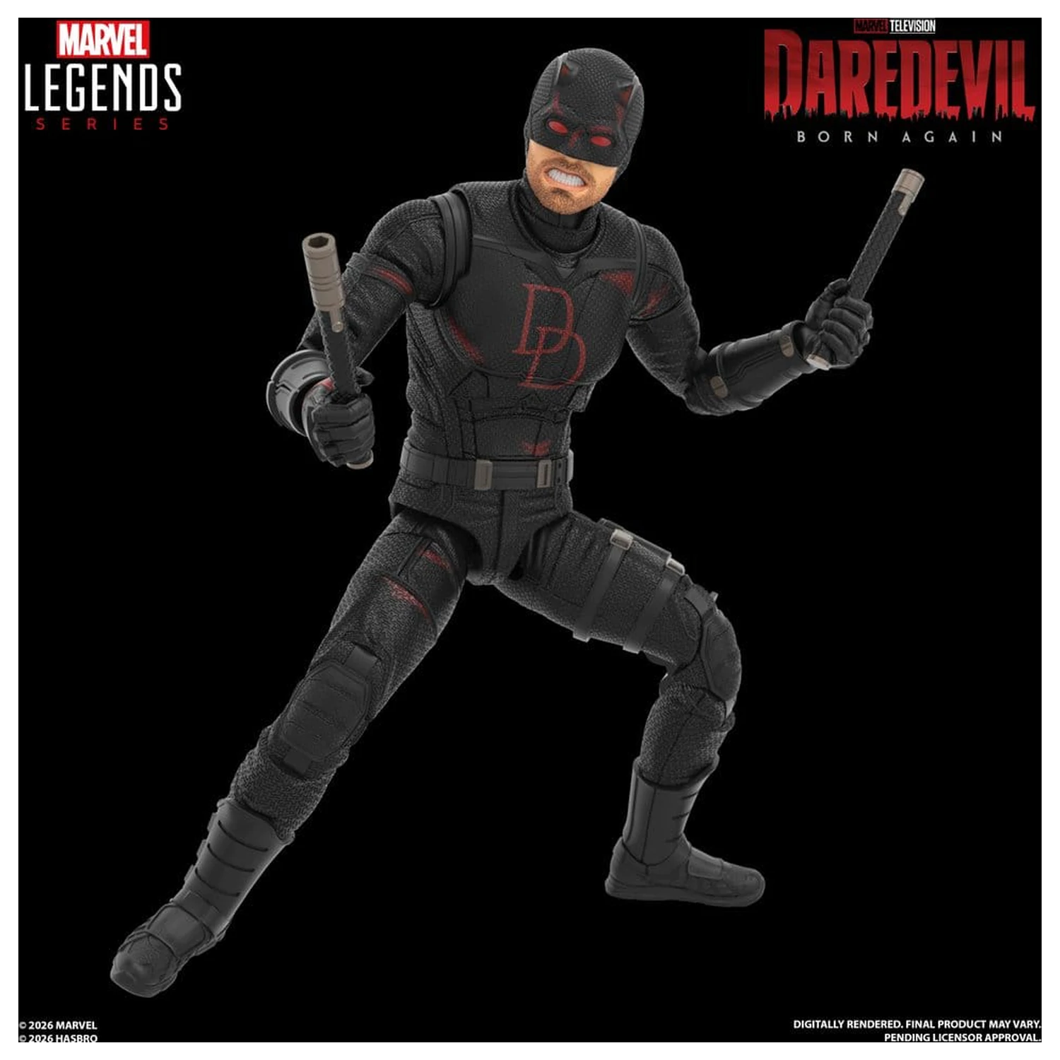 Daredevil: Born Again Marvel Legends Actionfigur 2er-Pack Daredevil & Jessica Jones 15 cm Produktfoto