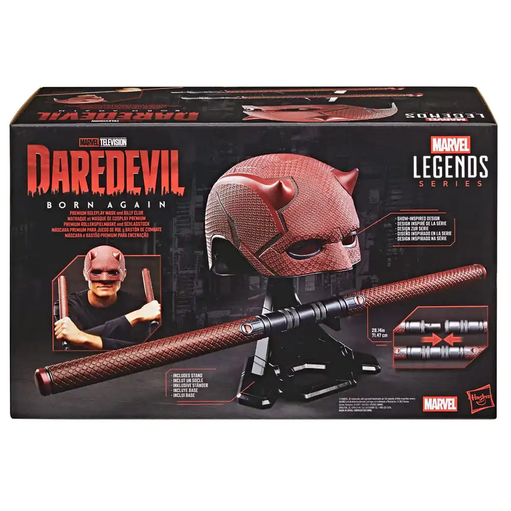 Daredevil: Born Again Premium Rollenspielmaske und Schlagstock Produktfoto