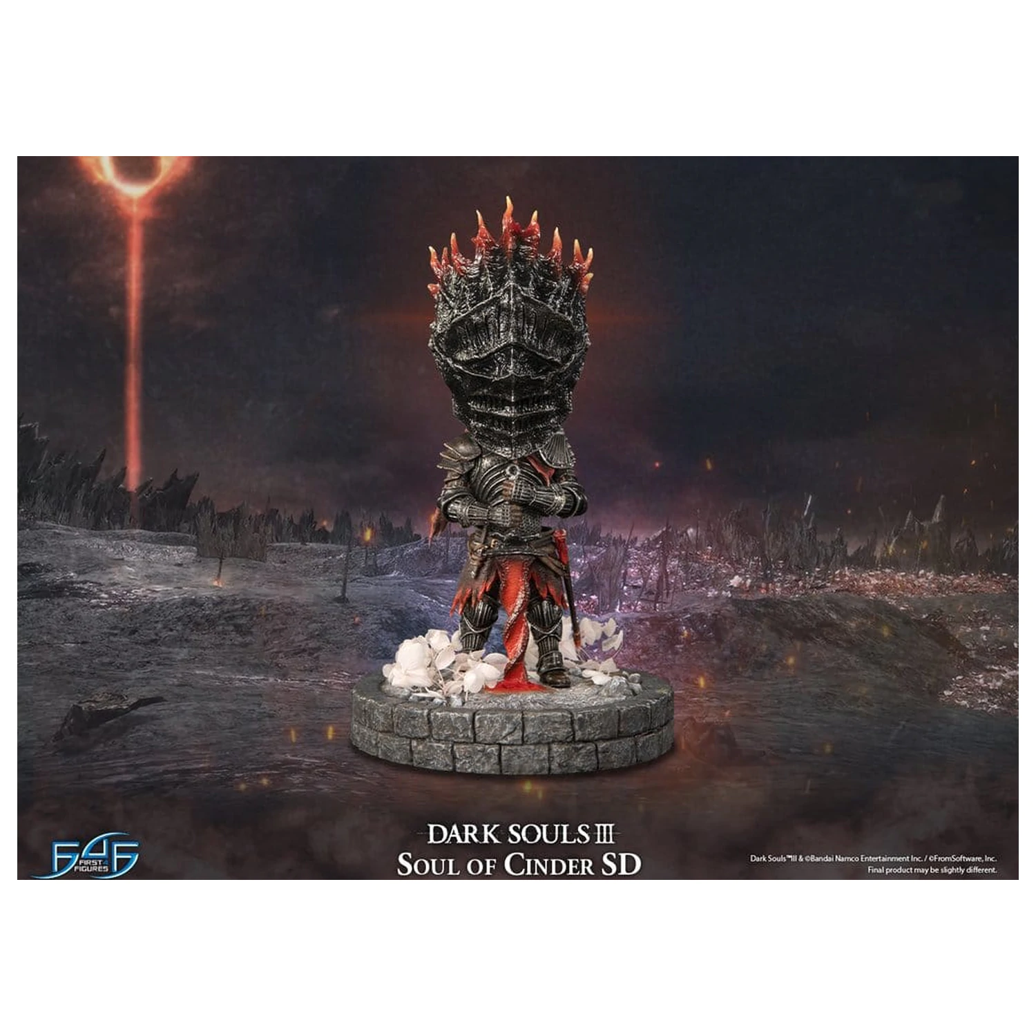 Dark Souls III Harz Statue Soul of Cinder SD 22 cm Produktfoto