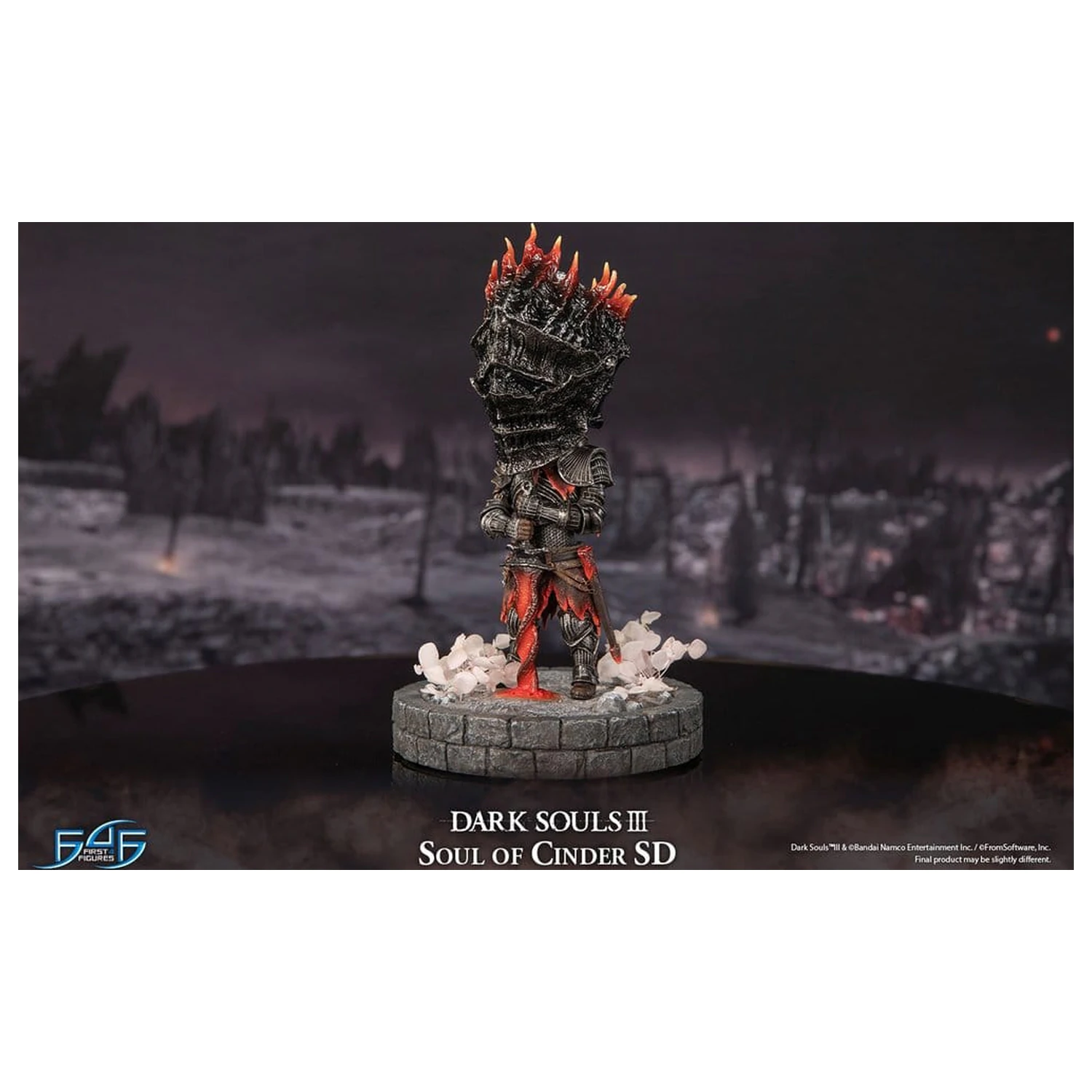 Dark Souls III Harz Statue Soul of Cinder SD 22 cm Produktfoto