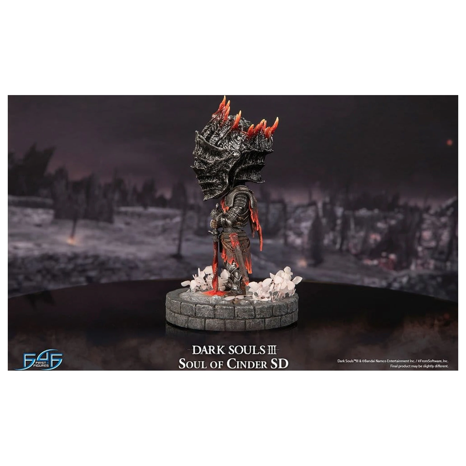 Dark Souls III Harz Statue Soul of Cinder SD 22 cm Produktfoto
