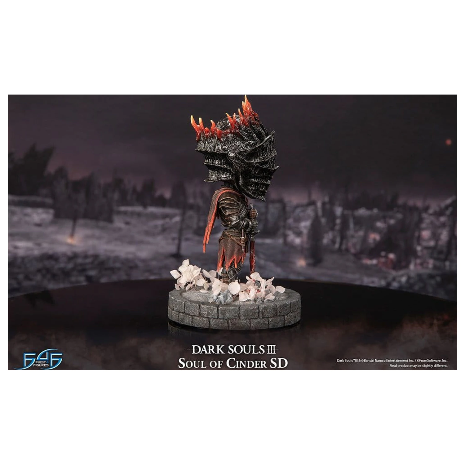 Dark Souls III Harz Statue Soul of Cinder SD 22 cm Produktfoto