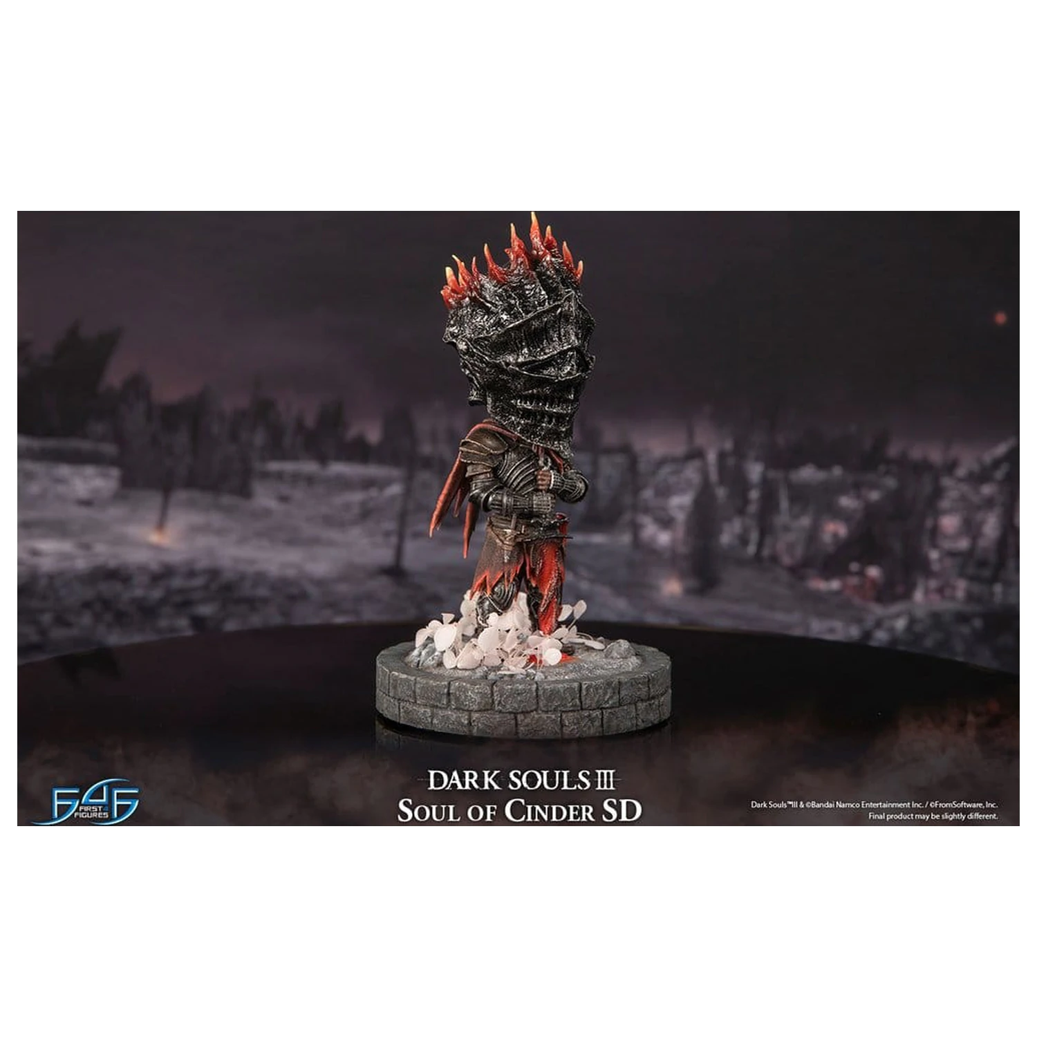 Dark Souls III Harz Statue Soul of Cinder SD 22 cm Produktfoto