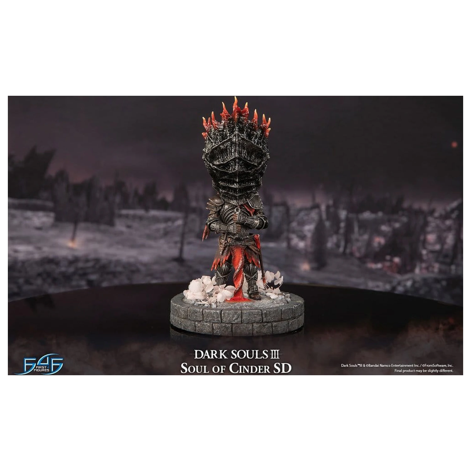 Dark Souls III Harz Statue Soul of Cinder SD 22 cm Produktfoto