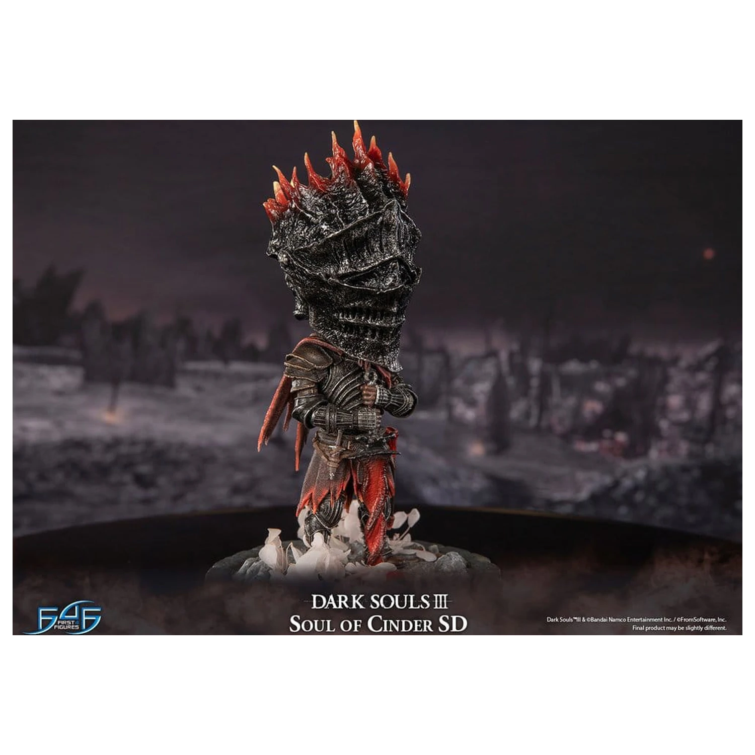 Dark Souls III Harz Statue Soul of Cinder SD 22 cm Produktfoto