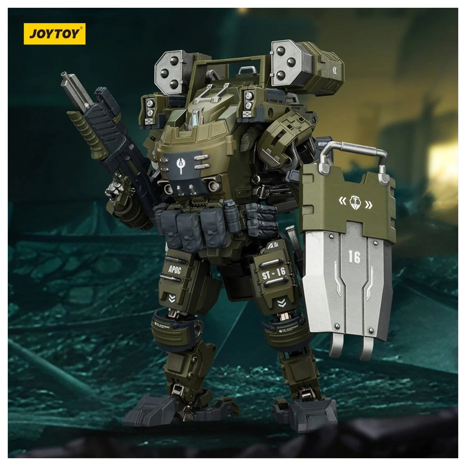 Dark Source Actionfigur 1/25 APOC Series Storm Surge Heavy Fire Assault Mech ST-8616 14 cm Produktfoto