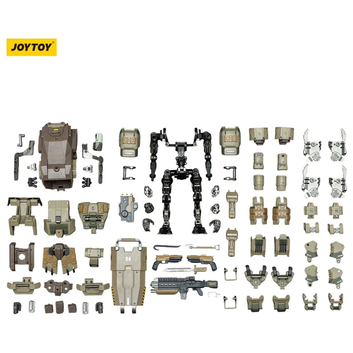 Dark Source Action Figur APOC Series Iron Vanguard Heavy Assault Mech 16 cm Produktfoto