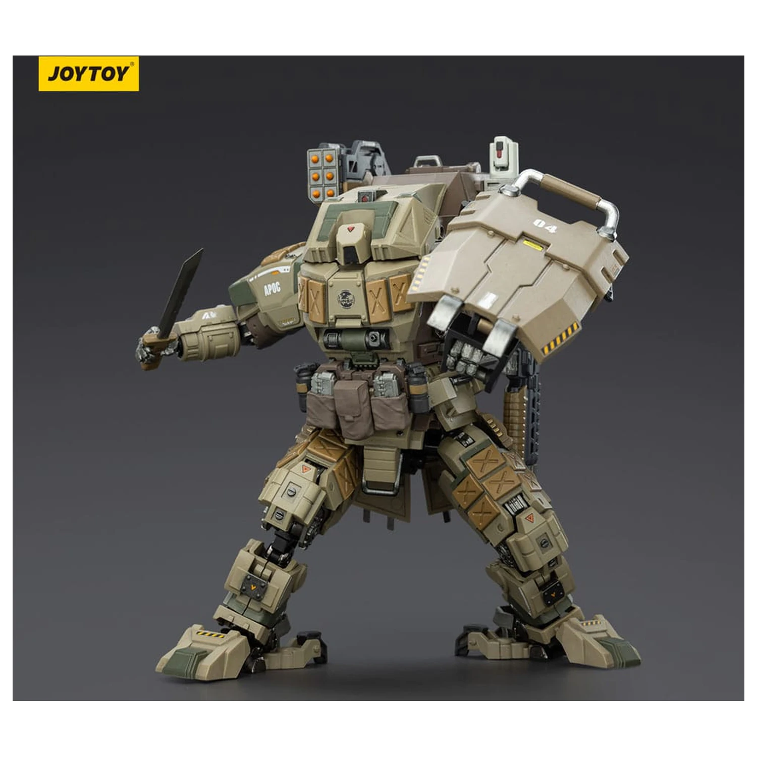 Dark Source Action Figur APOC Series Iron Vanguard Heavy Assault Mech 16 cm Produktfoto