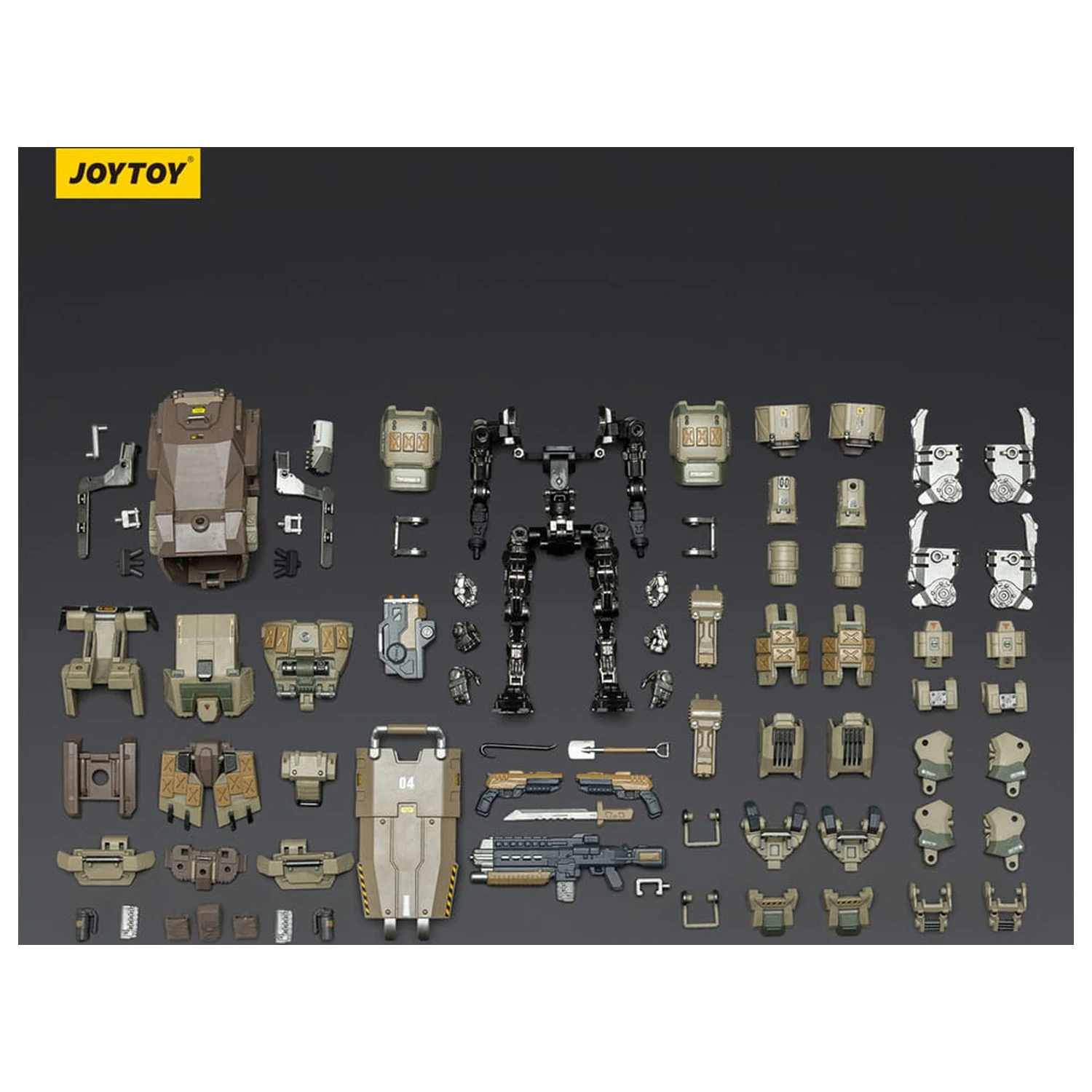 Dark Source Action Figur APOC Series Iron Vanguard Heavy Assault Mech 16 cm Produktfoto
