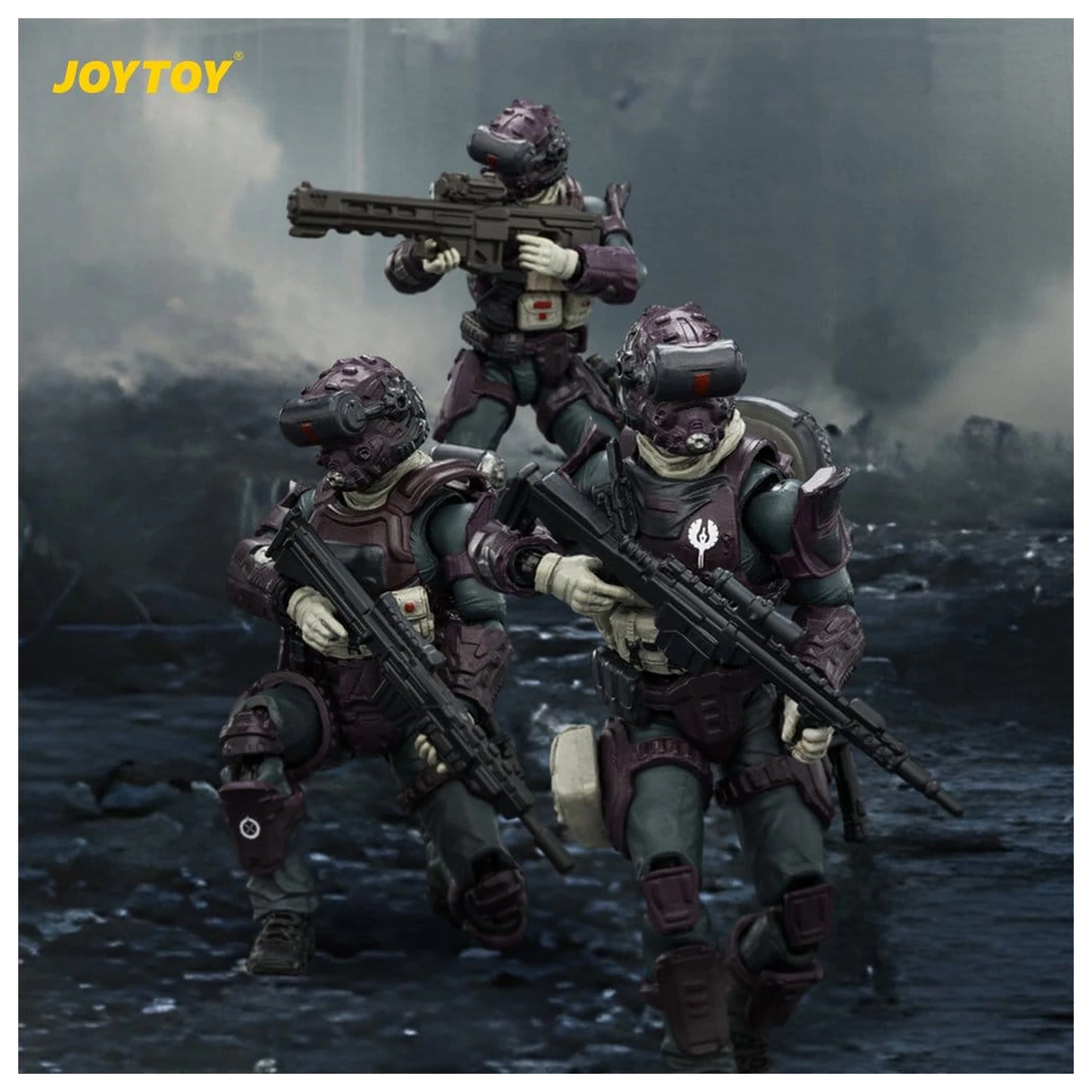 Dark Source Steel Ride Actionfigur Pack Prism Squad 8 cm Produktfoto