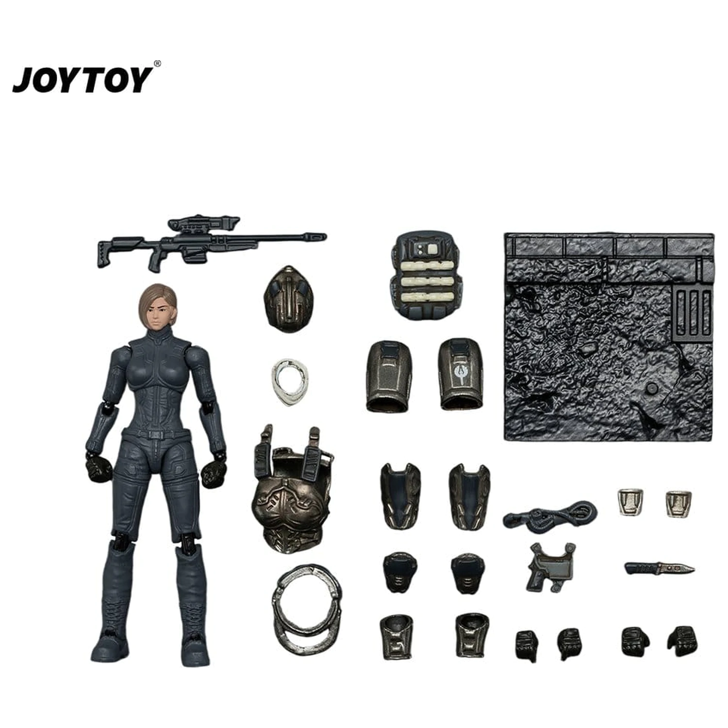 Dark Source Steel Ride Corps Actionfigur Scout Mist 8 cm Produktfoto