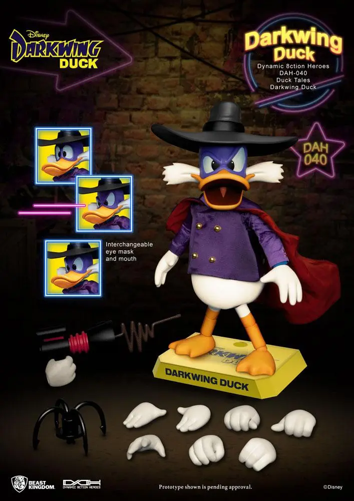 Darkwing Duck Dynamic 8ction Heroes Actionfigur 1/9 Darkwing Duck 16 cm termékfotó