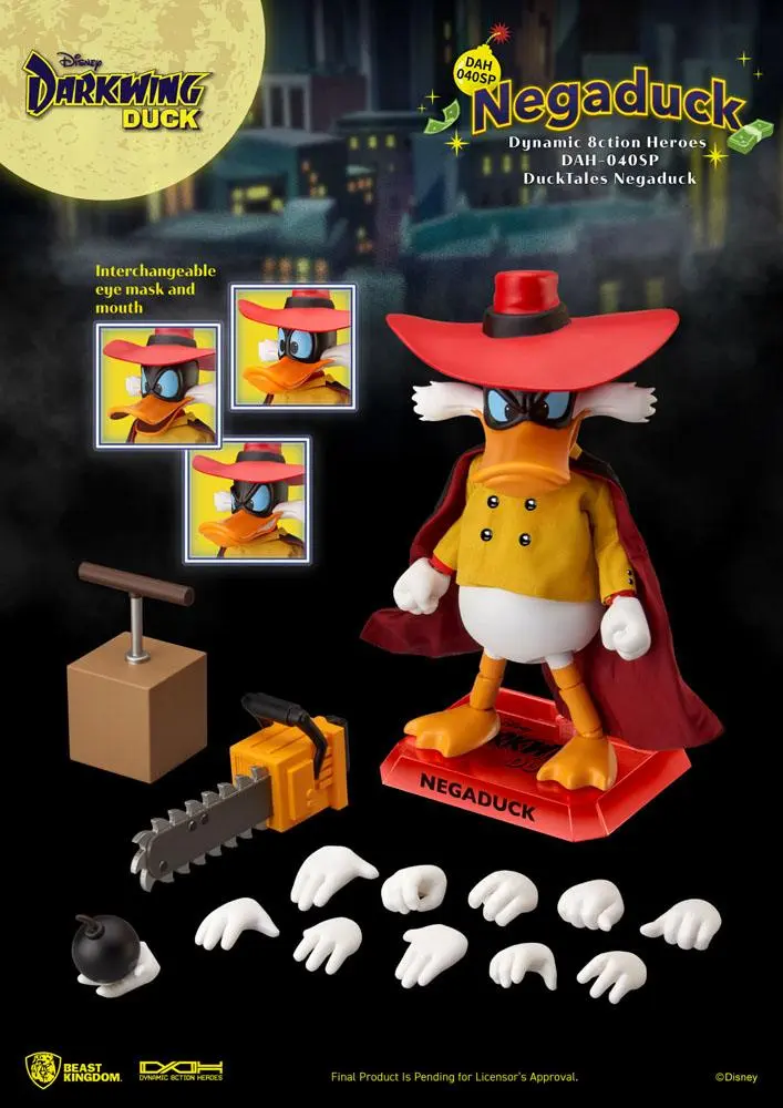 Darkwing Duck Dynamic 8ction Heroes Actionfigur 1/9 NegaDuck 16 cm Produktfoto