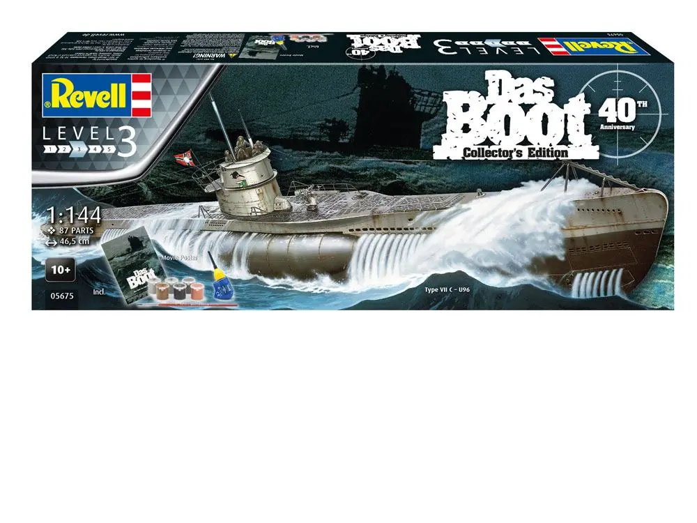 Das Boot Modellbausatz Geschenk-Set 1/144 U-Boot U96 Typ VII C 40th Anniversary 46 cm termékfotó