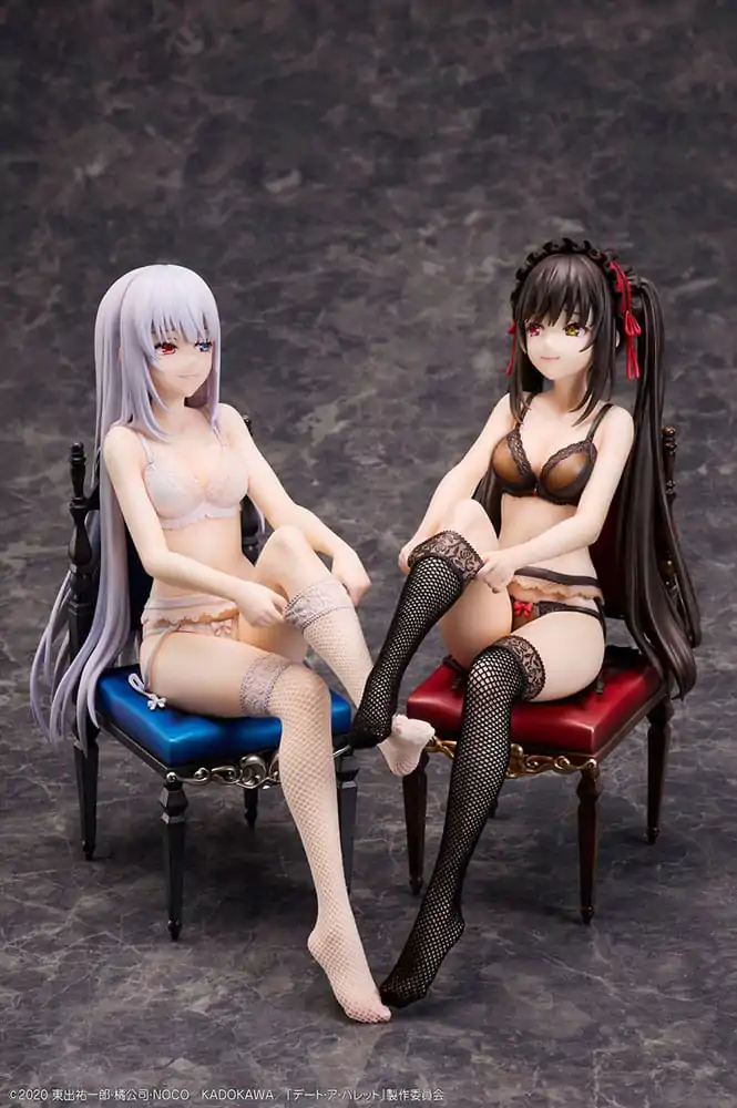 Date A Bullet PVC Statuen 1/7 Kurumi Tokisaki & White Queen 17 cm termékfotó