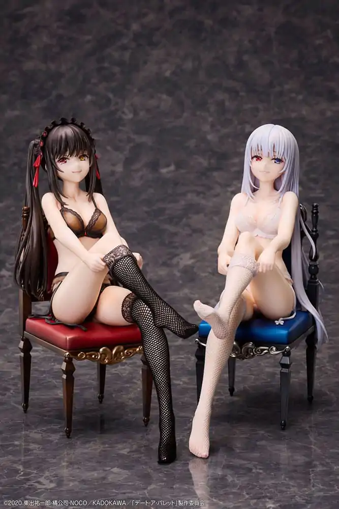 Date A Bullet PVC Statuen 1/7 Kurumi Tokisaki & White Queen 17 cm termékfotó