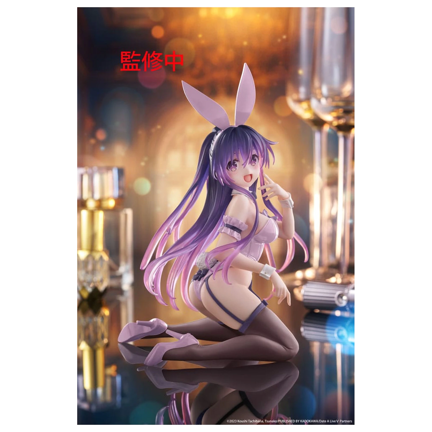 Date A Live PVC Statue Schreibtisch Nette Figur Tohka Yatogami (Bunny Ver.) Erneuerung 13 cm Produktfoto