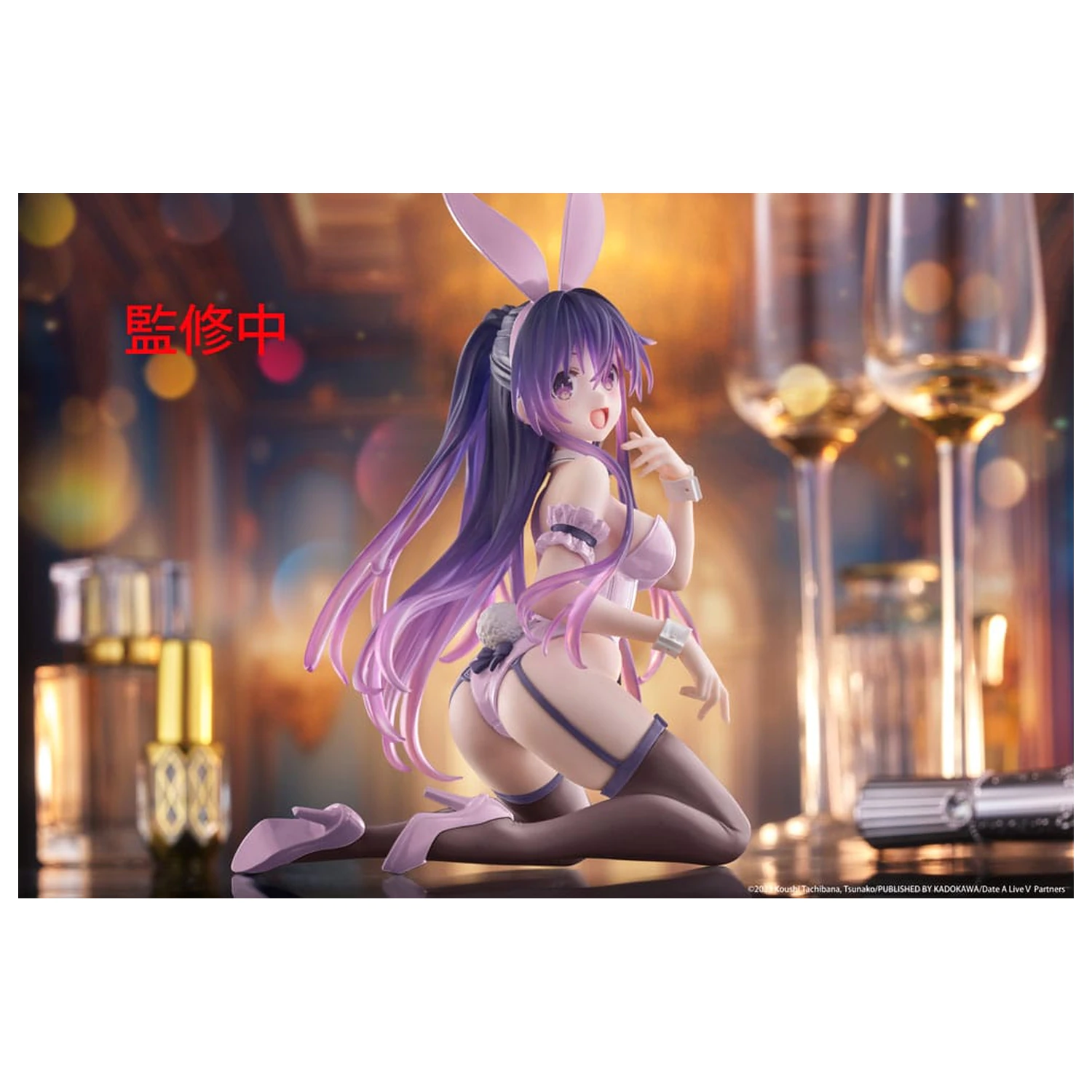 Date A Live PVC Statue Schreibtisch Nette Figur Tohka Yatogami (Bunny Ver.) Erneuerung 13 cm Produktfoto