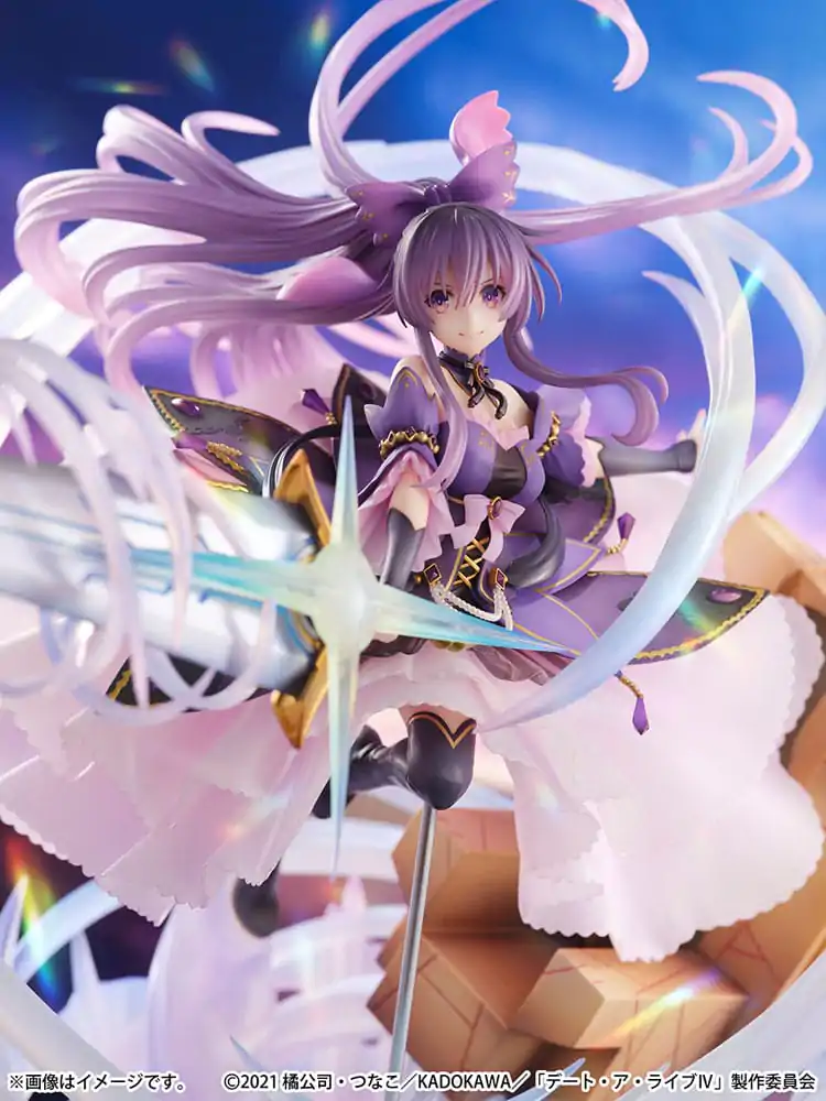 Date A Live IV SHIBUYA SCRAMBLE FIGURE PVC Statue 1/6 Tohka Yatogami Princess Amethyst Dress Ver. 32 cm termékfotó