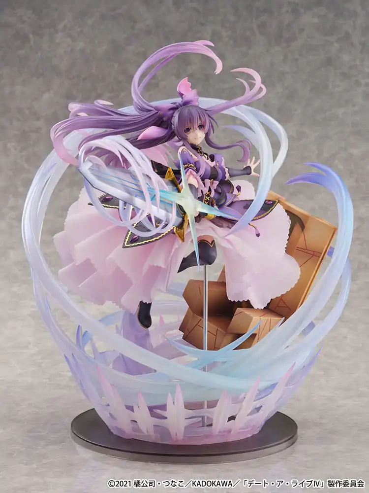 Date A Live IV SHIBUYA SCRAMBLE FIGURE PVC Statue 1/6 Tohka Yatogami Princess Amethyst Dress Ver. 32 cm termékfotó