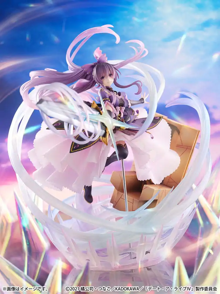 Date A Live IV SHIBUYA SCRAMBLE FIGURE PVC Statue 1/6 Tohka Yatogami Princess Amethyst Dress Ver. 32 cm termékfotó