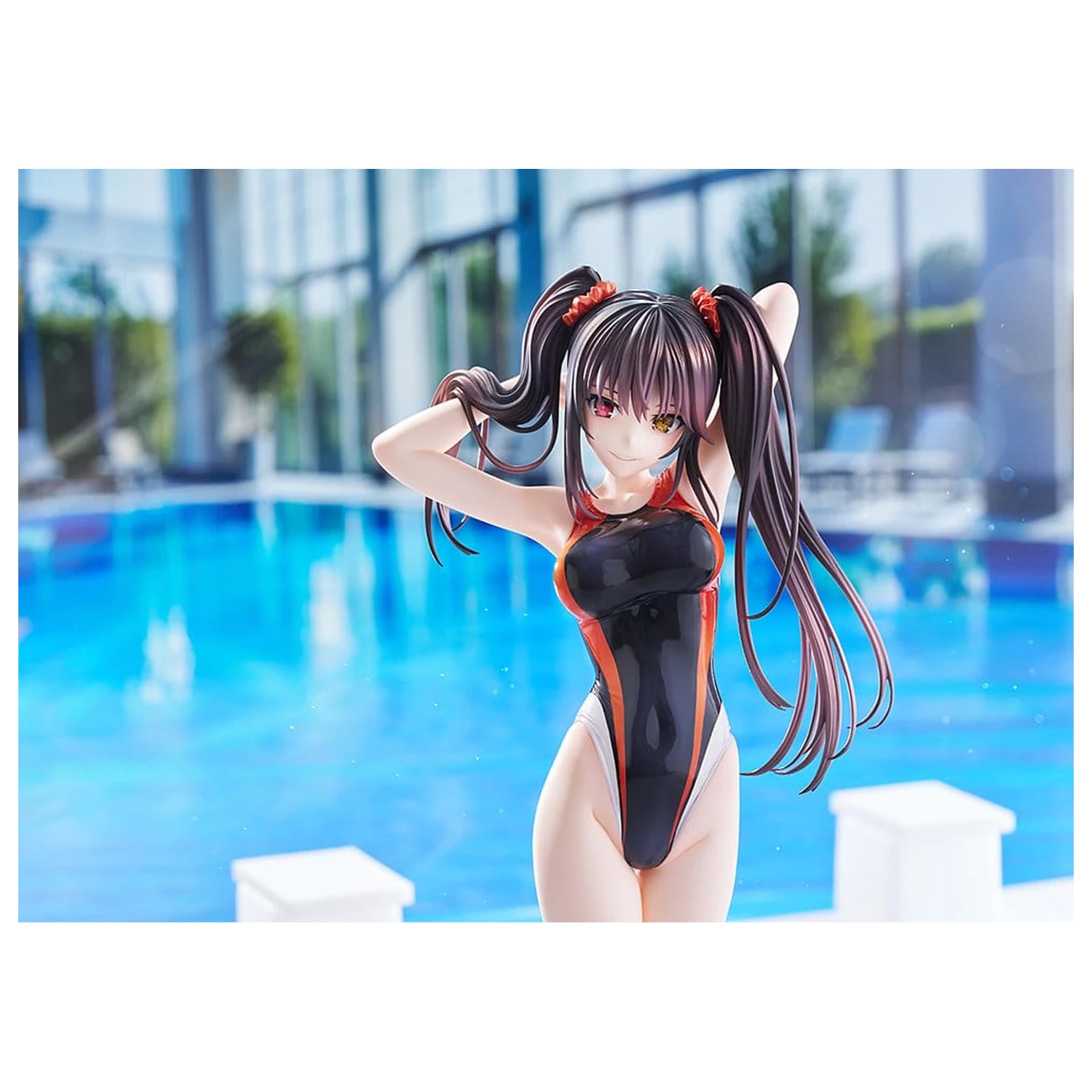 Date A Live Badeanzug Silhouette PVC Figur 1/7 Kurumi Tokisaki Swimwear Ver. 24 cm Produktfoto