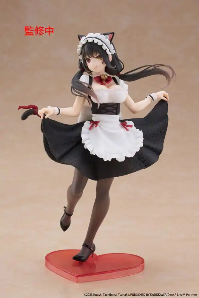 Date A Live V Coreful PVC-Statue Kurumi Tokisaki Cat Ear Maid Ver. 18 cm Produktfoto
