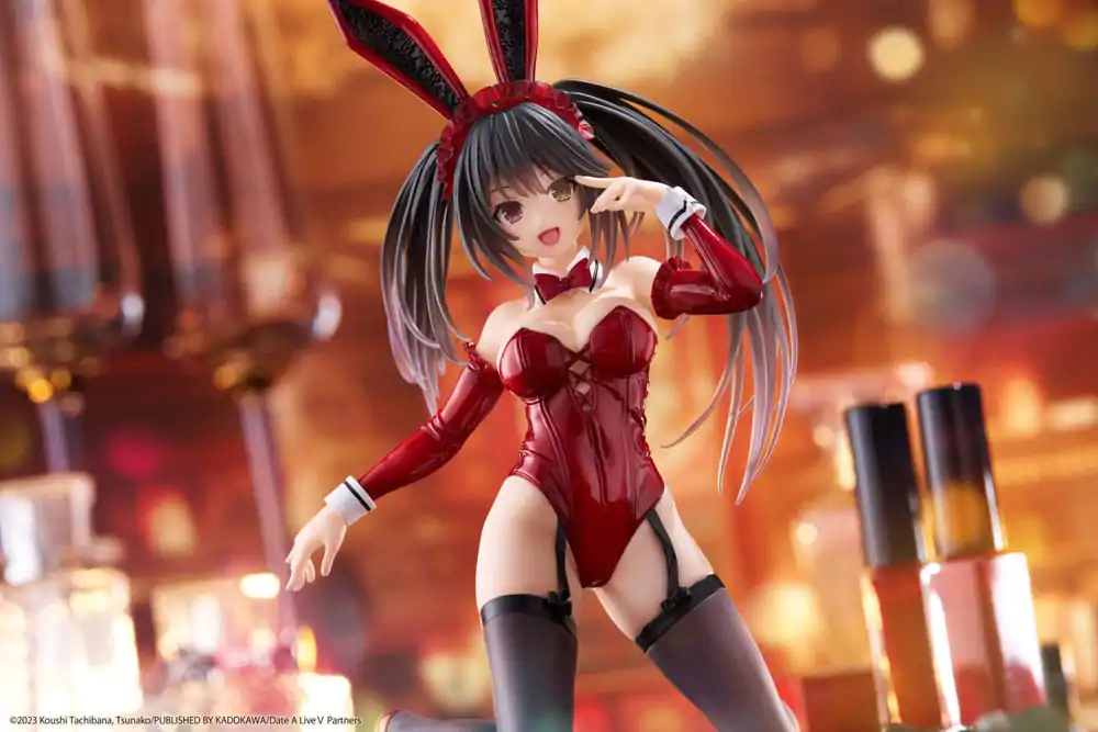 Date A Live V PVC Statue Desktop Cute Figure Kurumi Tokisaki Bunny Ver. 13 cm termékfotó