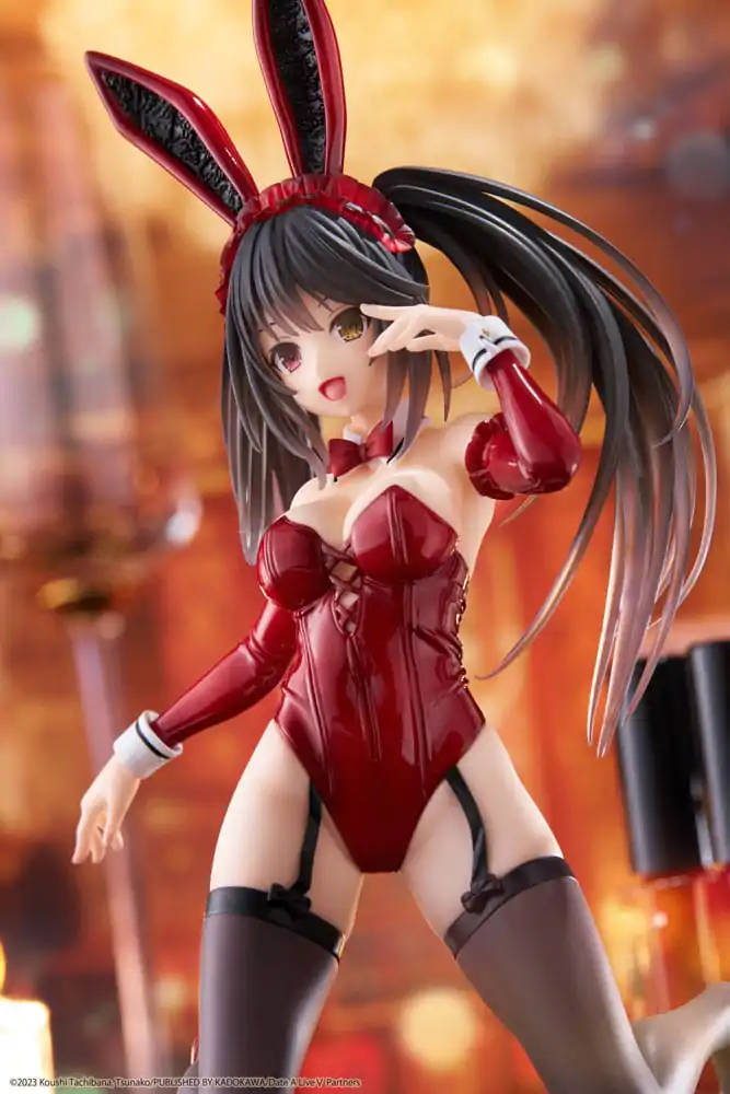 Date A Live V PVC Statue Desktop Cute Figure Kurumi Tokisaki Bunny Ver. 13 cm termékfotó