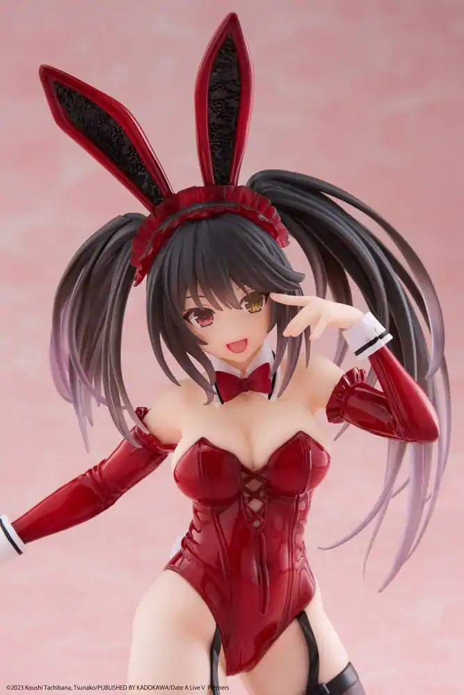 Date A Live V PVC Statue Desktop Cute Figure Kurumi Tokisaki Bunny Ver. 13 cm termékfotó