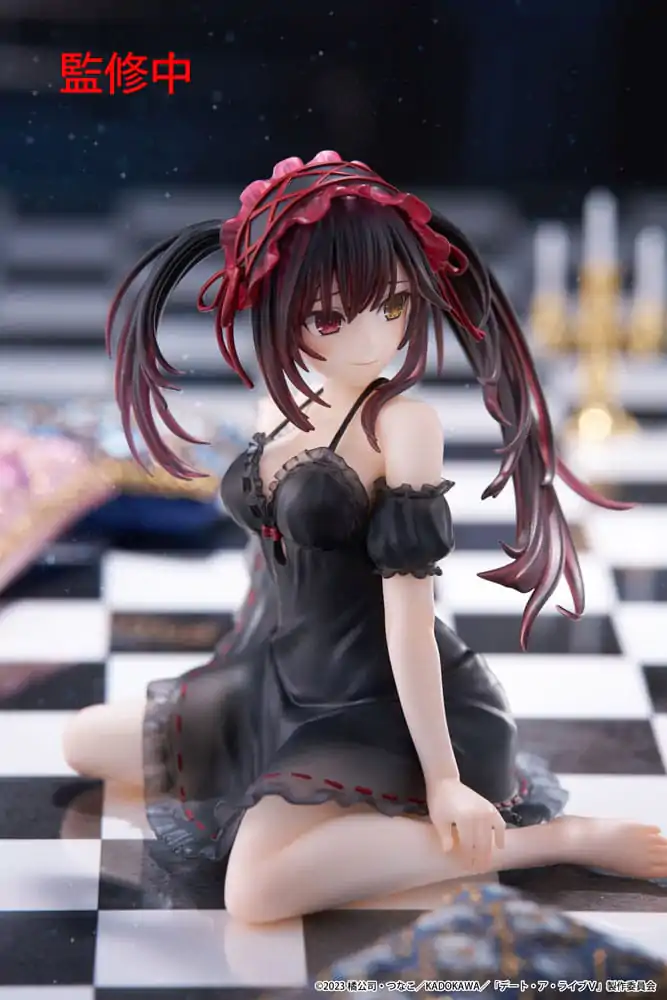 Date A Live V PVC Statue Desktop Cute Figure Kurumi Tokisaki Nightwear Ver. 13 cm Produktfoto