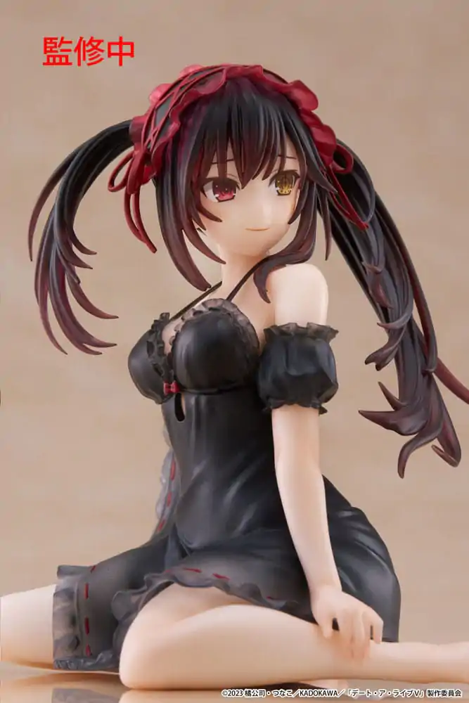 Date A Live V PVC Statue Desktop Cute Figure Kurumi Tokisaki Nightwear Ver. 13 cm Produktfoto