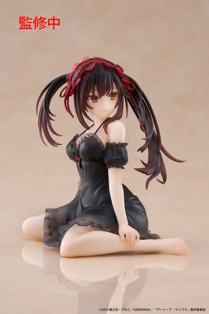 Date A Live V PVC Statue Desktop Cute Figure Kurumi Tokisaki Nightwear Ver. 13 cm Produktfoto