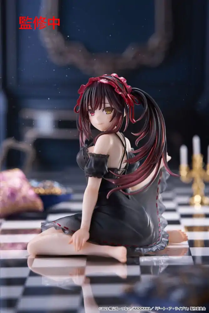 Date A Live V PVC Statue Desktop Cute Figure Kurumi Tokisaki Nightwear Ver. 13 cm Produktfoto